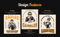 Vintage Casino Vector Set - Thumbnail 2
