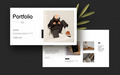 Portfölj Layout för PowerPoint-presentationsmall - Thumbnail 2