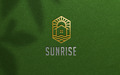 Logo della natura del paesaggio dell'alba - Miniatura 4