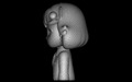 Vintage Lady Character Bust 3D Print Model - Thumbnail 8