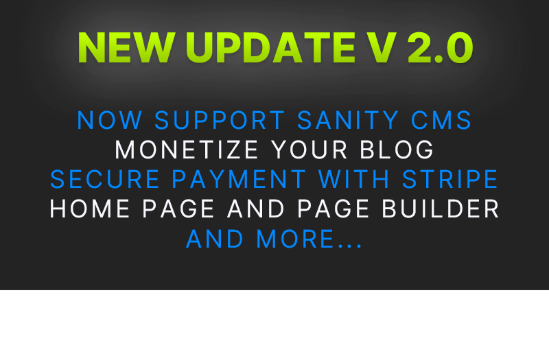 Kataru - Multifunctioneel blogthema - Sanity CMS + NextJS + Tailwind CSS - Features Image 1