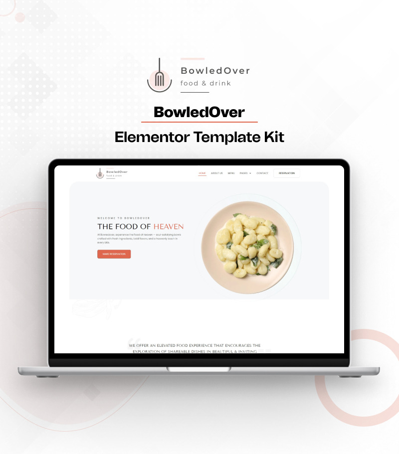 BowledOver – Multi-Page Elementor Template Kit for Food and Drink Services - Features Image 1