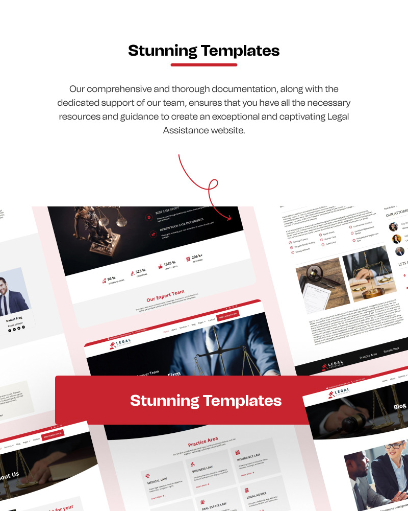 Legal Assistance – Multi-Page Elementor Kit for Law Firms and Legal Consultants - Features Image 2