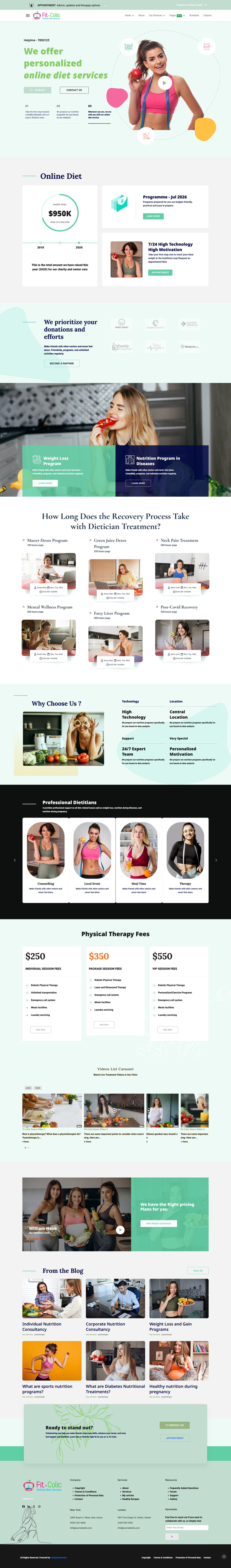 JL Fit-Colic Nutrition & Health Responsive Joomla5 Theme - Features Image 1