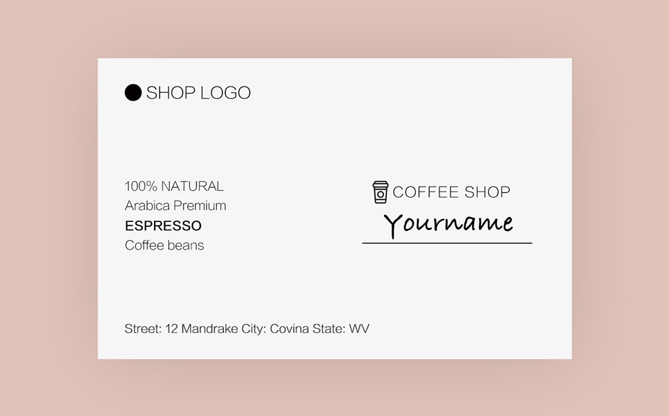 Download Фирменный стиль "Coffee Shop Business Card - Corporate Identity Template" / Coffee Shop Business Card - Corporate Identity Template - Фирменный стиль на тему графика business,card,coffee,shop