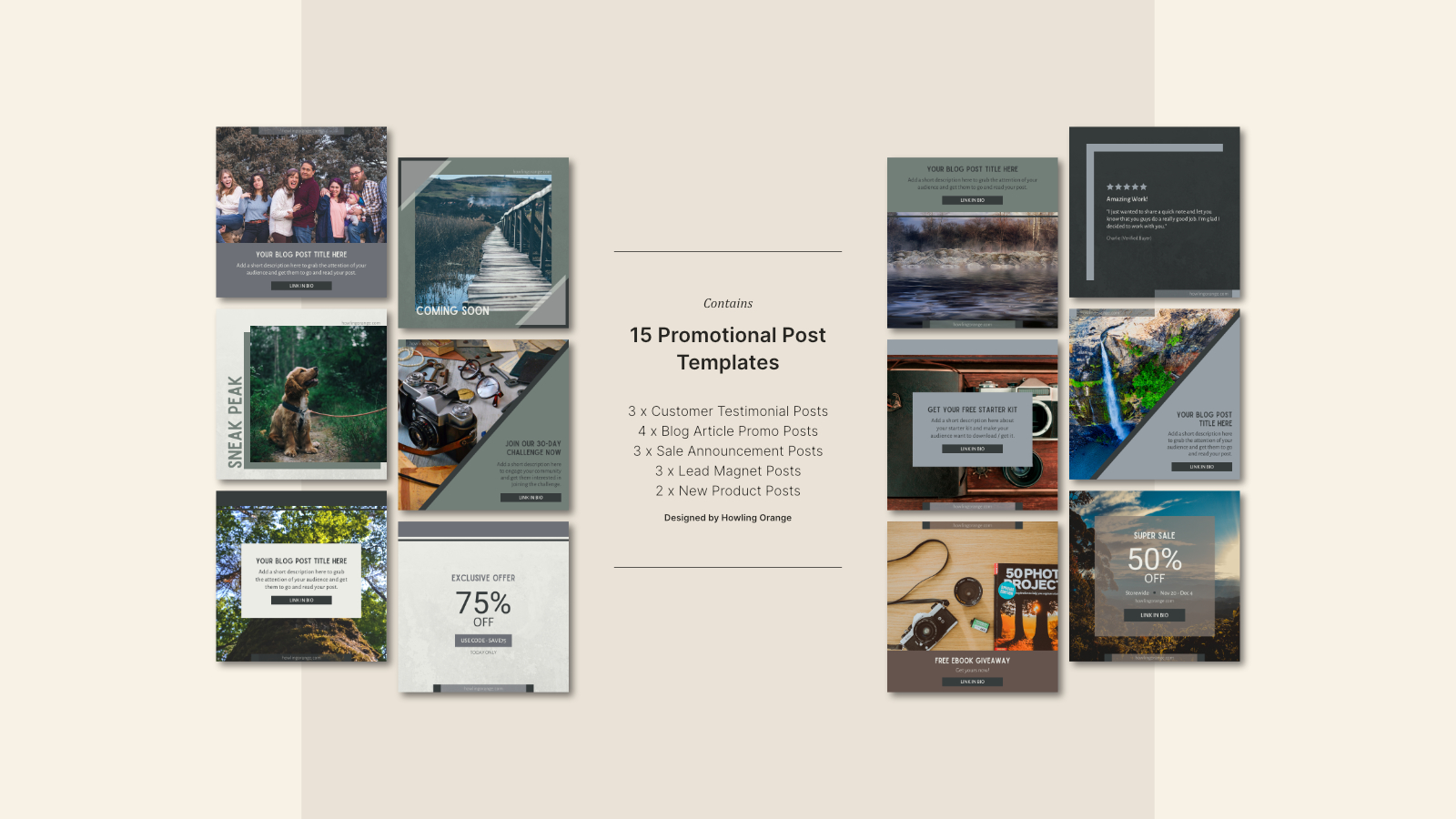 Download Шаблон для соцсетей "Rustic Instagram Marketing Template Kit for Social Media" / Rustic Instagram Marketing Template Kit for Social Media - Шаблон для соцсетей на тему графика instagram,templates,socialmedia,marketing,instagramposts,instagramcarousel,facebook,pinterest,businessmarketing,smallbusiness,socialmediamarketing