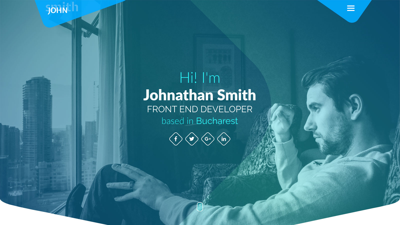 шаблон сайта iregular portfolio