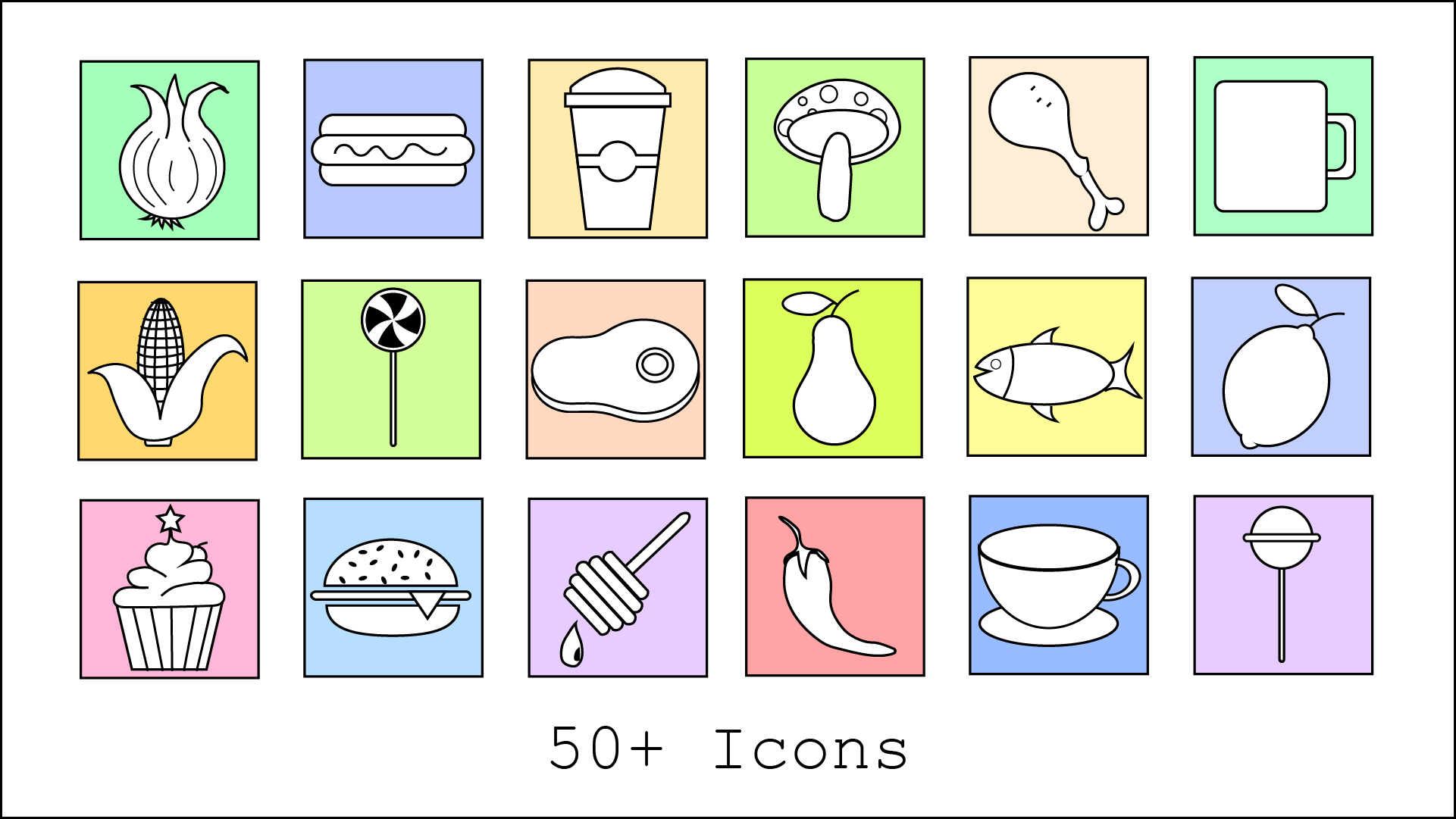 Download Набор иконок "Food and Drinks Basic Set Icon" / Food and Drinks Basic Set Icon - Набор иконок на тему графика food,drinks,beverage,healthy,icon,iconset,basic,svg
