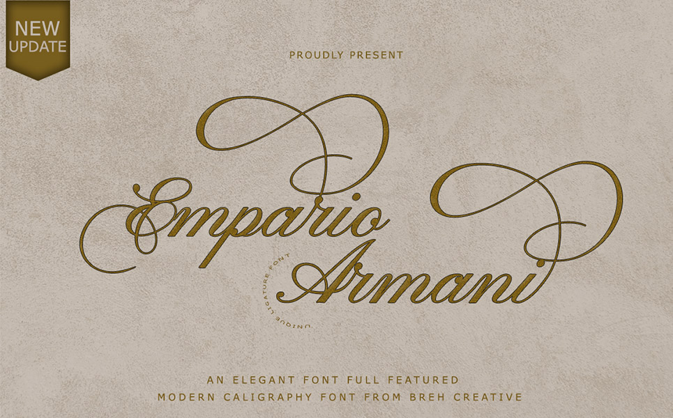 Download Шрифт "Empario Armani Font" / Empario Armani Font - Шрифт на тему графика font script,font modern,modern calligraphy,lettering,modern lettering,card font