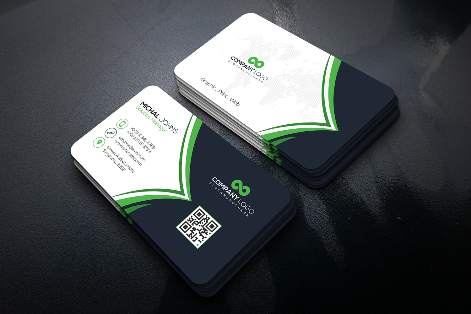 Download Фирменный стиль "Business Card - Corporate Identity Template" / Business Card - Corporate Identity Template - Фирменный стиль на тему графика modern,simple,unique,strong,typography,business,professional,cmyk,color,new,clean,psd,logo,corporate,company,letterhead,id