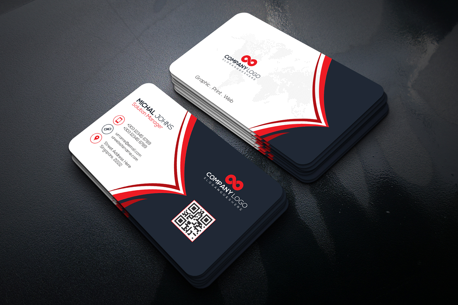 Download Фирменный стиль "Business Card - Corporate Identity Template" / Business Card - Corporate Identity Template - Фирменный стиль на тему графика modern,simple,unique,strong,typography,business,professional,cmyk,color,new,clean,psd,logo,corporate,company,letterhead,id
