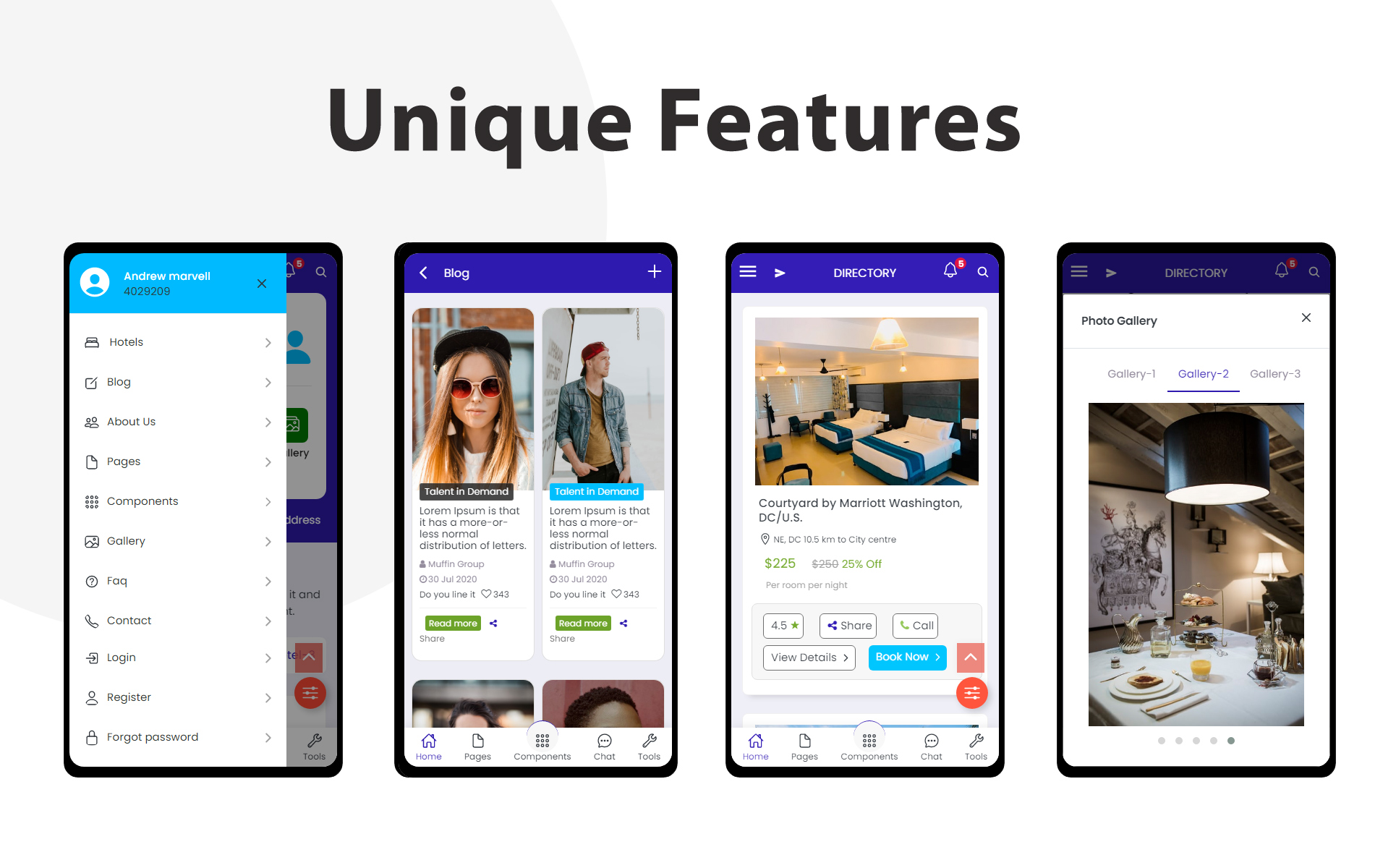 Download Шаблон для приложения "Html Mobile App for Multi Purpose App Template" / Html Mobile App for Multi Purpose App Template - Адаптивный Шаблон для приложения на тему недвижимость hotel,spa,property,sport,classified,travel,shop,trade shows,online,listing,doctors,digital,automobile,pets
