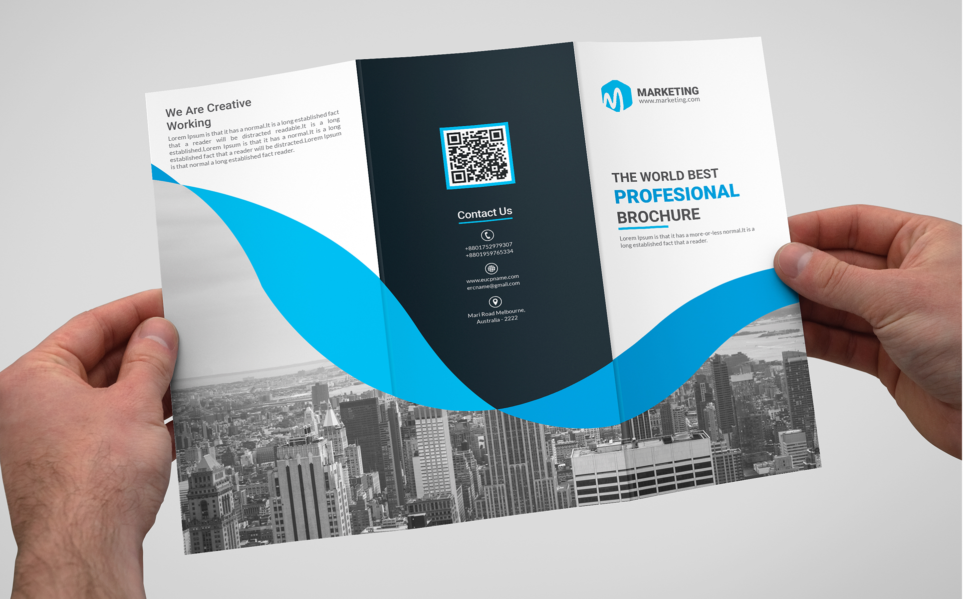 Download Фирменный стиль "Trifold Brochure - Corporate Identity Template" / Trifold Brochure - Corporate Identity Template - Фирменный стиль на тему графика advertising,brochure,ad,business,clean,company trifold,corporate,creative,design,elegant,magazine,trifold,bifold