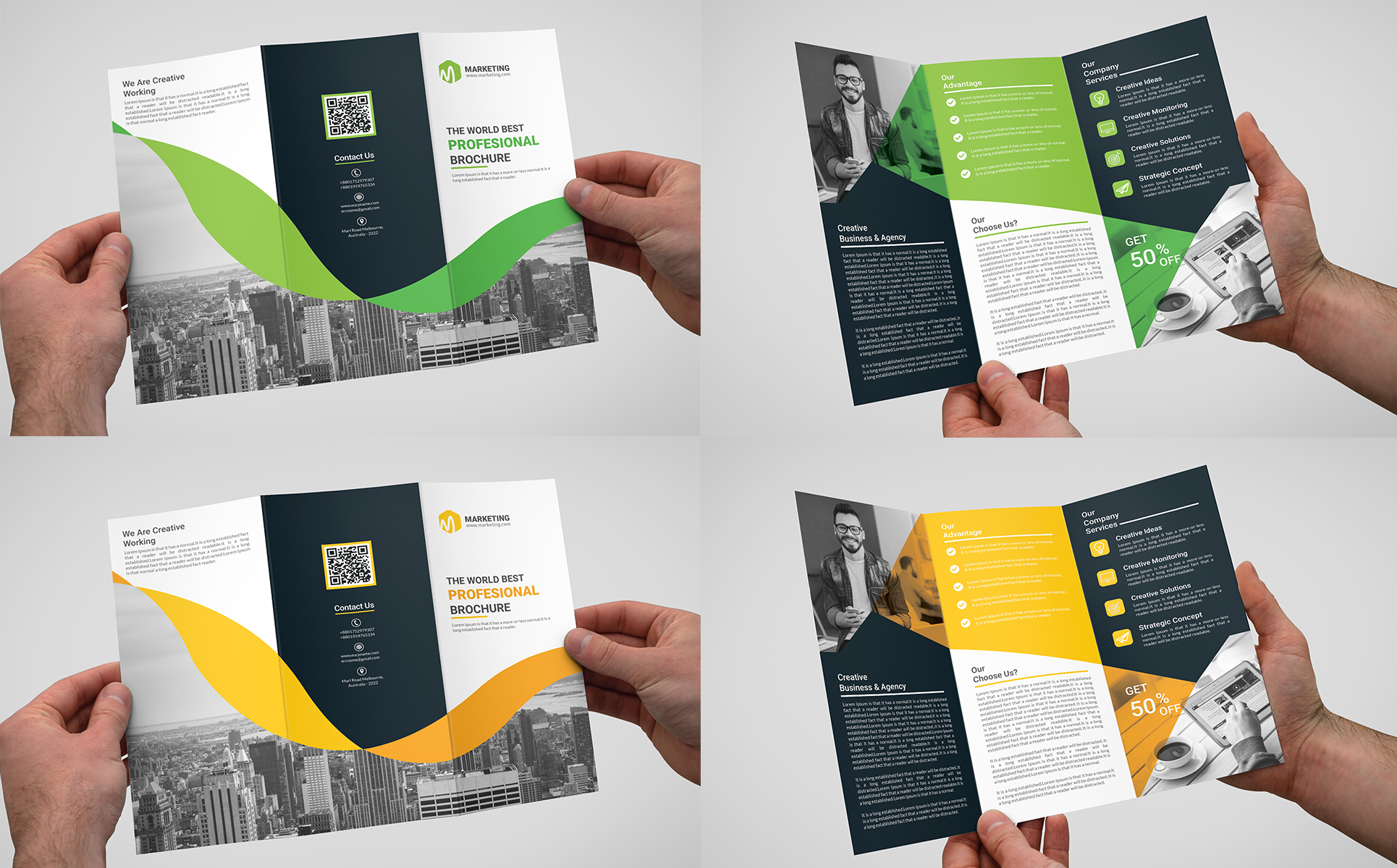 Download Фирменный стиль "Trifold Brochure - Corporate Identity Template" / Trifold Brochure - Corporate Identity Template - Фирменный стиль на тему графика advertising,brochure,ad,business,clean,company trifold,corporate,creative,design,elegant,magazine,trifold,bifold