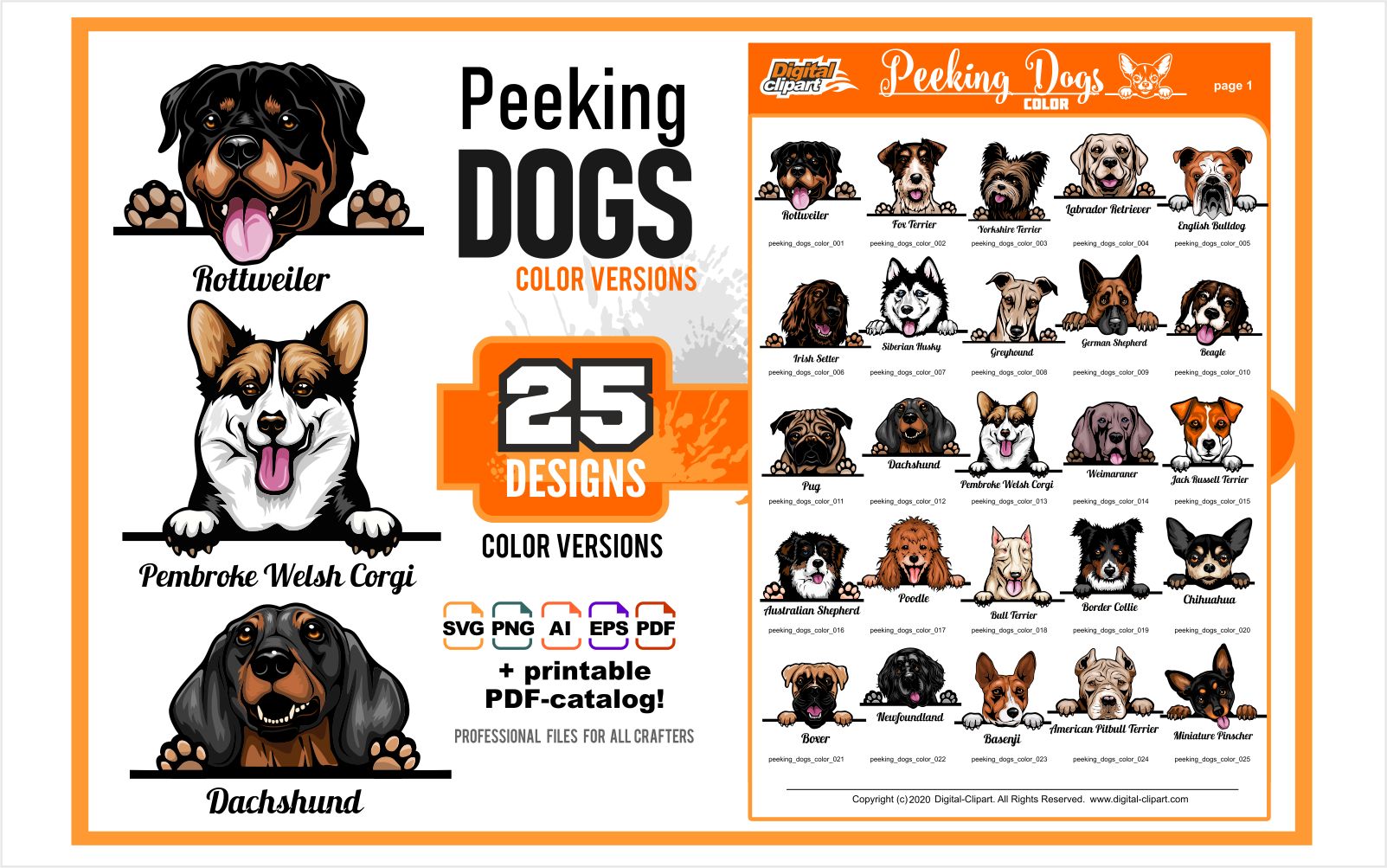 Download Иллюстрация "Peeking Dogs - Set of vector images - Illustration" / Peeking Dogs - Set of vector images - Illustration - Иллюстрация на тему графика illustration,vector,animal,cartoon,dog,pet,art,cute,happy,icon,isolated,mammal,nature,puppy,smile,clipart,peeking,silhouette,artwork,beautiful