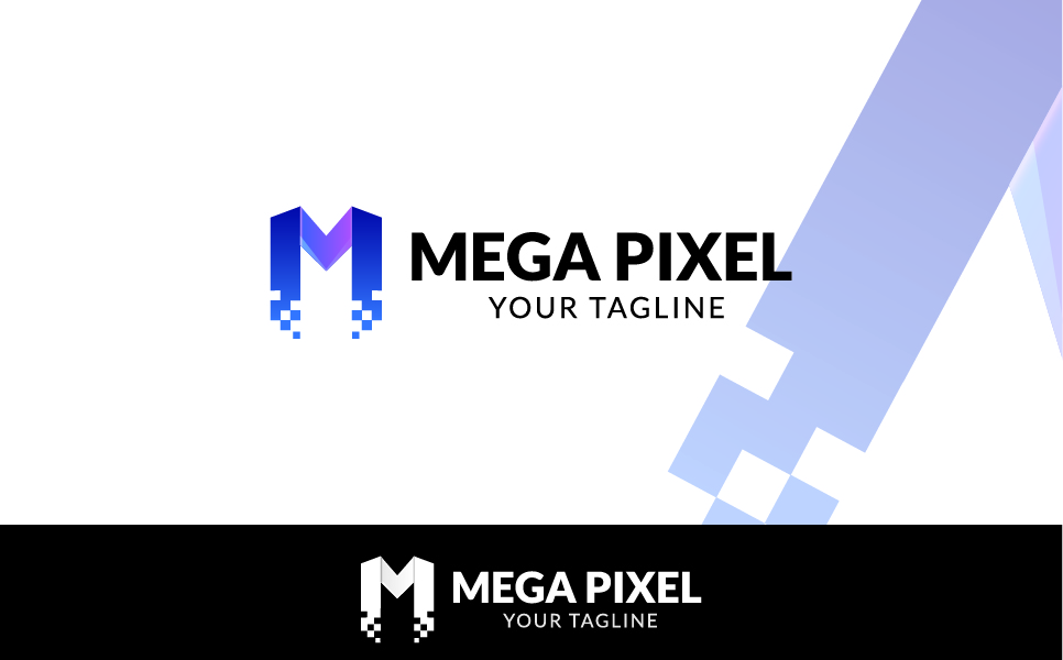 Download Шаблон логотипа "MEGA PIXEL - M Letter Pixel Logo Template" / MEGA PIXEL - M Letter Pixel Logo Template - Шаблон логотипа на тему графика logo,pixel,corporate,company,logoletter,logoapp,mobile,colourfull