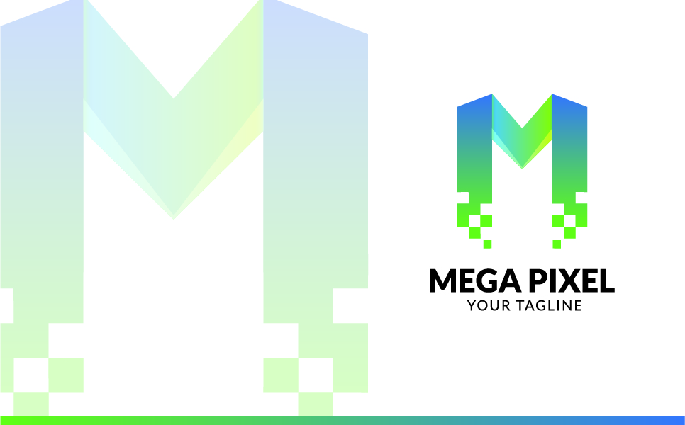 Download Шаблон логотипа "MEGA PIXEL - M Letter Pixel Logo Template" / MEGA PIXEL - M Letter Pixel Logo Template - Шаблон логотипа на тему графика logo,pixel,corporate,company,logoletter,logoapp,mobile,colourfull