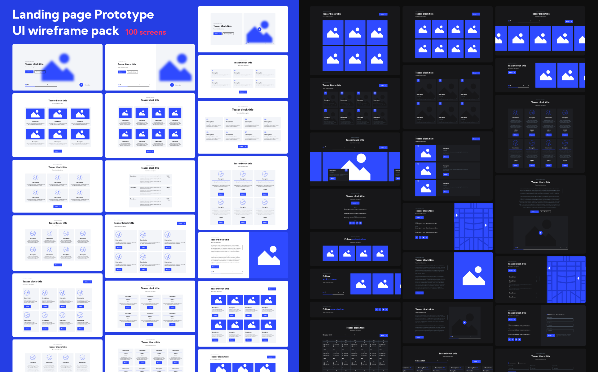 Download UI элементы "Amico Personal XD Design UI Elements" / Amico Personal XD Design UI Elements - UI элементы на тему графика personal,trainer,xd,pixel perfect,ui elemets,design
