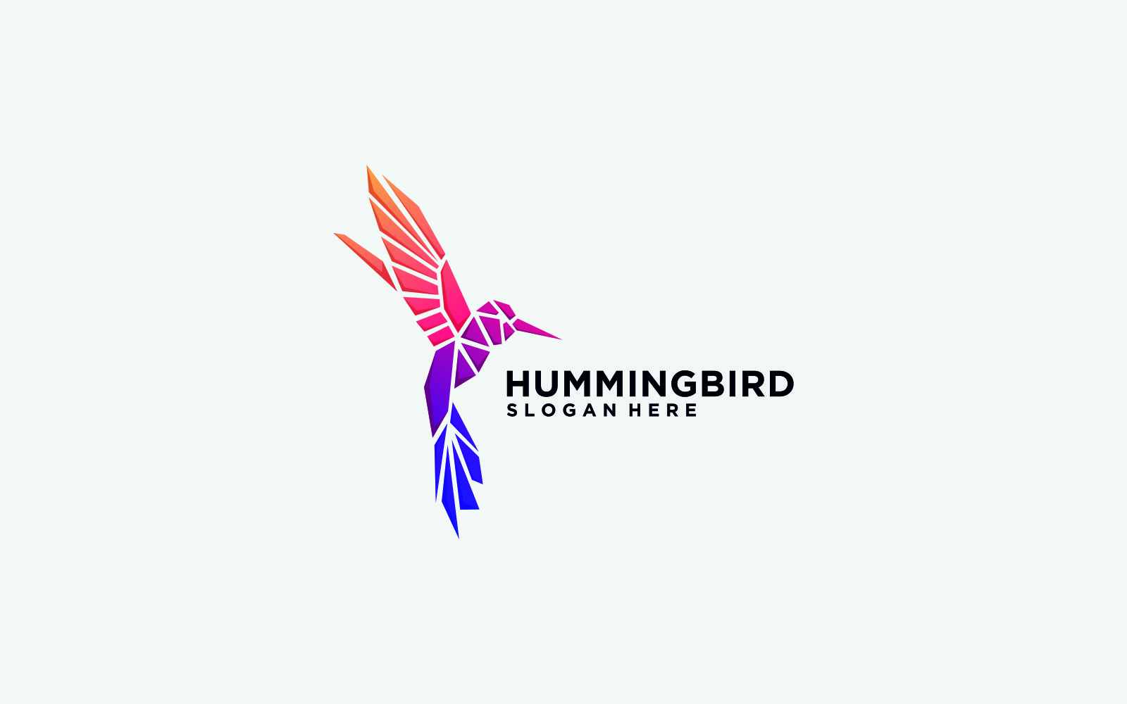 Download Шаблон логотипа "Hummingbird Colorful Logo Template" / Hummingbird Colorful Logo Template - Шаблон логотипа на тему графика commercial,eps,logo,template,vector,ai,hummingbird,colorful,gradient