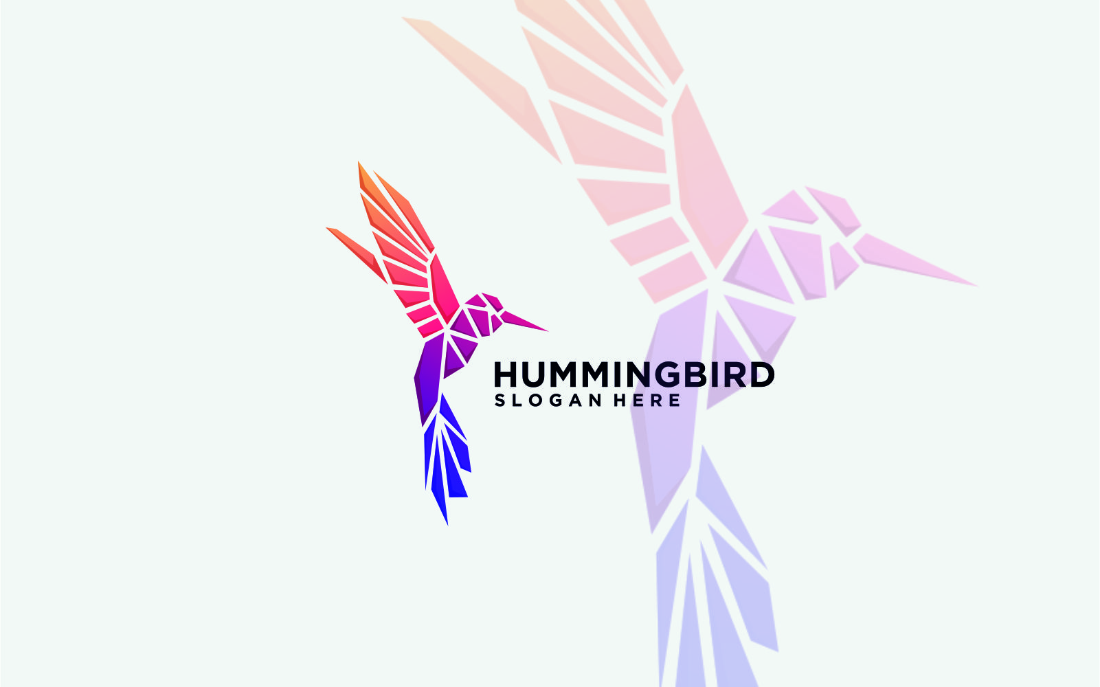 Download Шаблон логотипа "Hummingbird Colorful Logo Template" / Hummingbird Colorful Logo Template - Шаблон логотипа на тему графика commercial,eps,logo,template,vector,ai,hummingbird,colorful,gradient