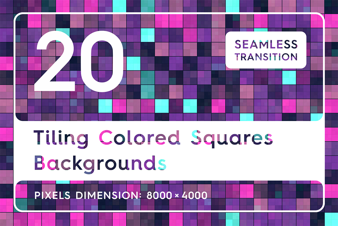 Download Background "20 Tiling Colored Squares Background" / 20 Tiling Colored Squares Background - Background на тему графика colored squares pattern,colored squares texture,colored squares background,colored squares backdrop,colored squares surface,mosaic,wall,background,seamless,square,design,texture,tile,pack,pat