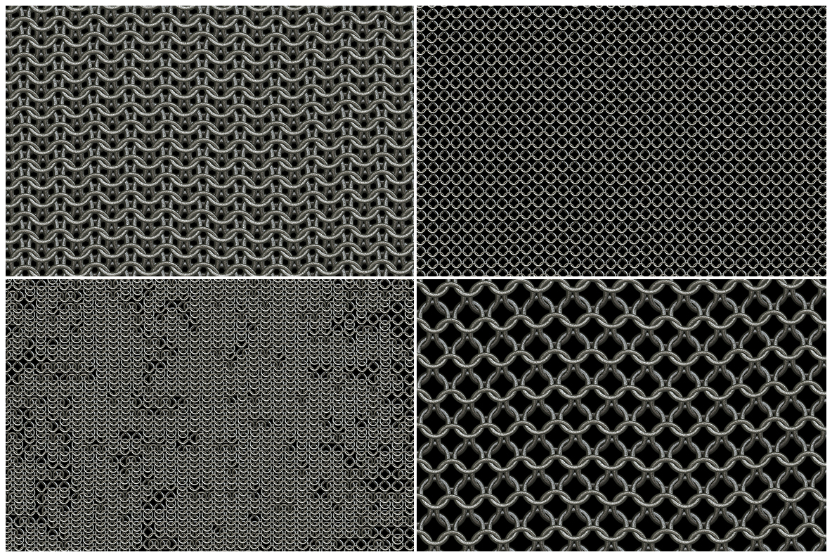 Download Background "20 Seamless Chain Mail Textures Background" / 20 Seamless Chain Mail Textures Background - Background на тему графика chain mail texture,chain mail pattern,chain mail background,chain mail backdrop,chain mail surface,hauberk,chain armor,habergeon,brigandine,brigantine,chain,metal,medieval,mail,pattern,textur