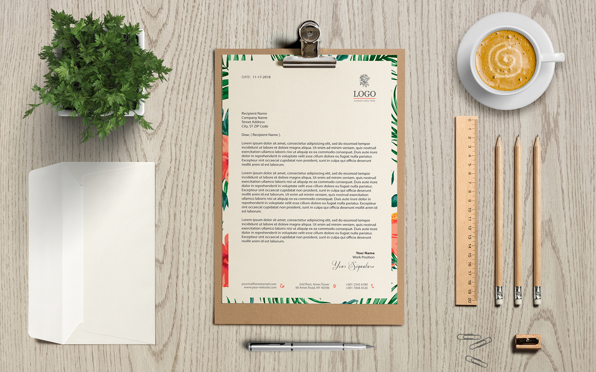 Download Мокап для продукта "A4 One Page Letterhead / Invoice / Resume product mockup" / A4 One Page Letterhead / Invoice / Resume product mockup - Мокап для продукта на тему графика a4 one page resume mockup,a4 one page letterhead mockup,a4 one page invoice mockup,a4,one,page,mockup,table,wood,wooden,board,letterhead,invoice,resume,document