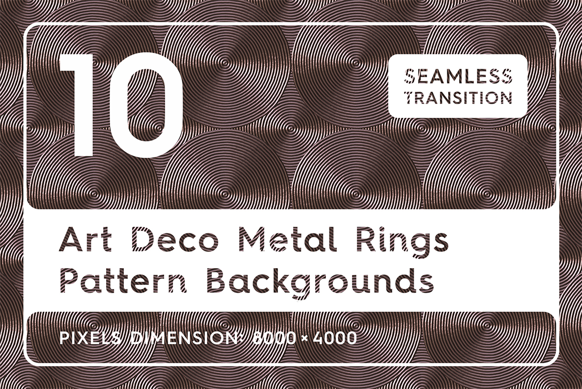 Download Background "10 Art Deco Vintage Rings Pattern Background" / 10 Art Deco Vintage Rings Pattern Background - Background на тему графика vintage pattern,vintage background,vintage texture,surface,pattern,background,design,circle,texture,ring,bronze,vintage,ancient,metal,seamless,shine,shining,bright,art deco,borocco