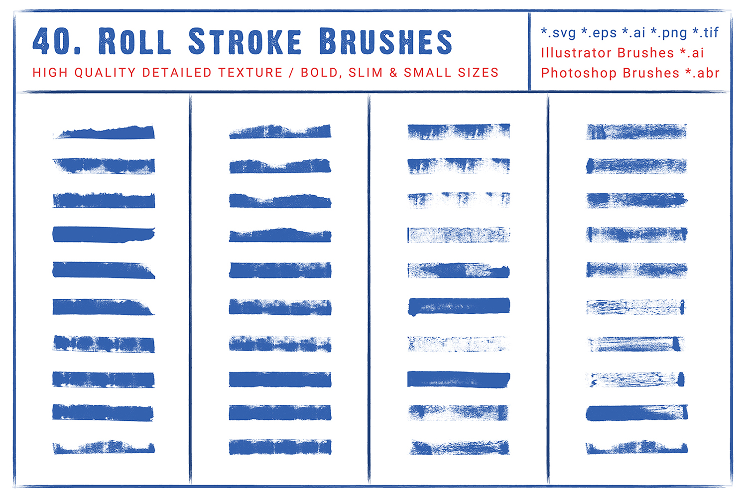 Download Background "40 Roll Stroke Brushes for Illustrator &amp; Photoshop Background" / 40 Roll Stroke Brushes for Illustrator &amp; Photoshop Background - Background на тему графика illustrator brushes,photoshop brushes,paint stroke illustrator brushes,paint stroke photoshop brushes,brush,brushes,hand drawn,paint,painting,stroke,drawing,ink,sketch,sketching,pen,stains,li