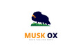 Musk Ox Logo Template #68612