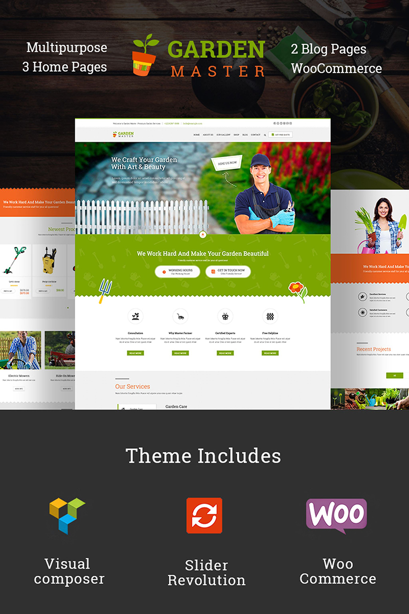Garden Master - Gardening Website Template Garden Master - Website Template