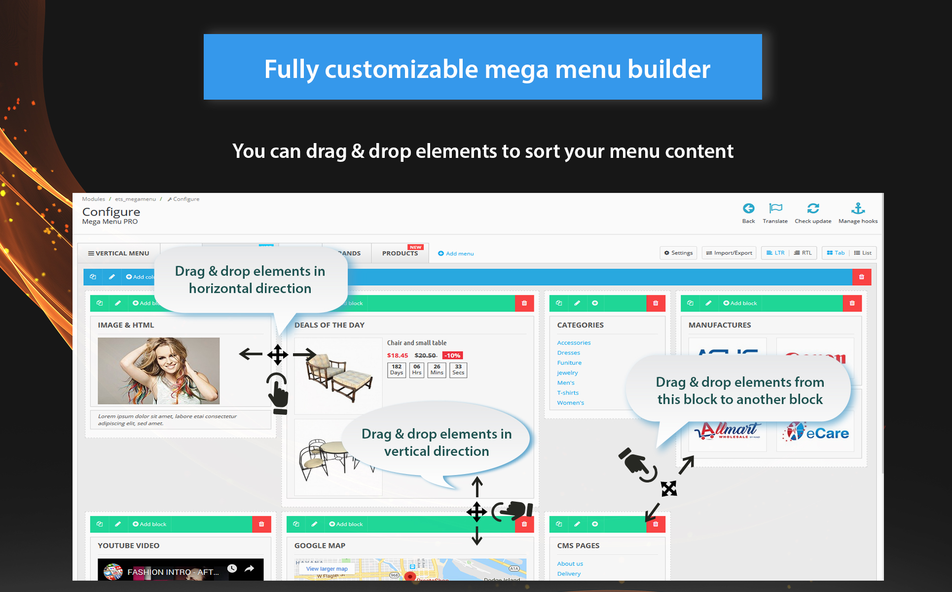 Mega Menu PRO - Responsive PrestaShop Module Template Small Screenshot Mega Menu PRO - PrestaShop Module