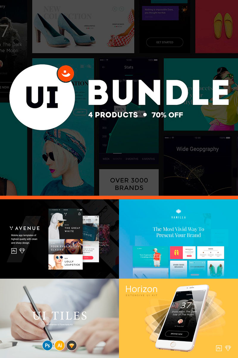 Pixelbuddha UI Tiles Responsive Bundle Theme Small Screenshot Pixelbuddha UI Tiles Bundle