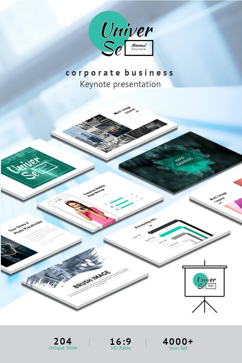 Universe keynote template En stor skärmdump Universe Keynote Template New Screenshots BIG