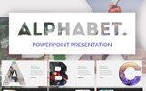 Alphabet Powerpoint PowerPoint Theme Kleiner Screenshot PowerPoint Vorlage namens "Alphabet Powerpoint"