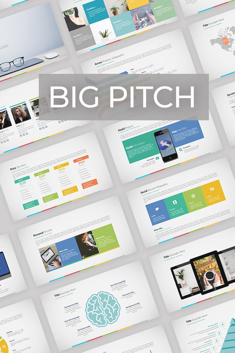 big pitch powerpoint template 74244