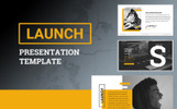 Launch Prémium PowerPoint Sablon Kis méretű képernyőkép Prémium Launch PowerPoint sablon