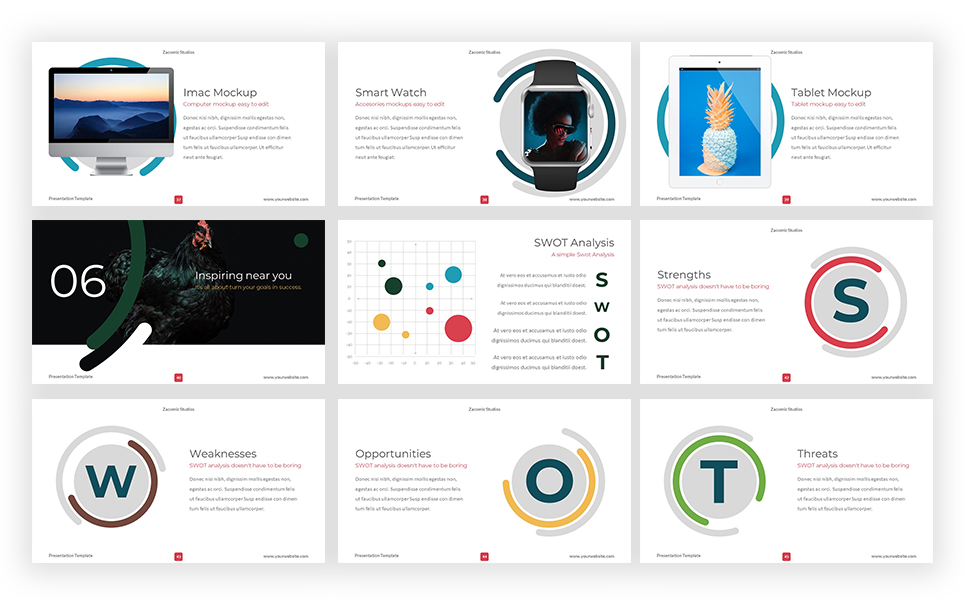 Grow Business Premium PowerPoint Theme Kleiner Screenshot PowerPoint Vorlage namens "Grow Business"