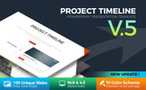 Project Timeline v5 - Tema PowerPoint Captura de Pantalla Pequeña Plantilla PowerPoint para Sitio de Inmuebles
