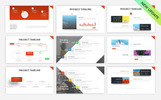 Project Timeline v5 - Tema PowerPoint Captura de Pantalla Pequeña Plantilla PowerPoint para Sitio de Inmuebles