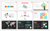 Social Media User Infographic Good Presentation Template Small Screenshot Social Media User Infographic PowerPoint Template