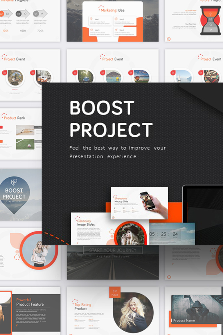 boost project powerpoint template 70839