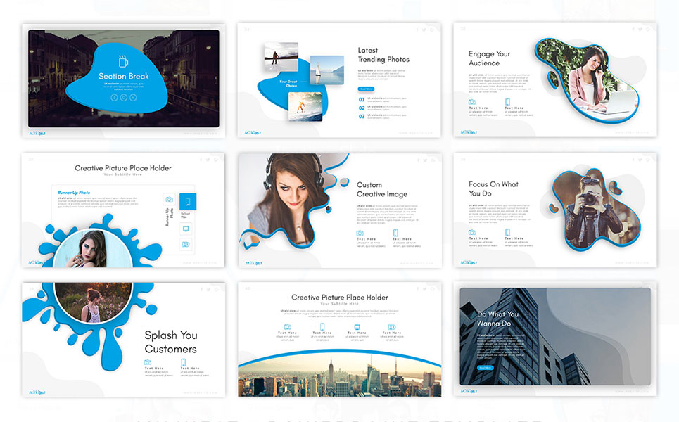 Milkiest Creative Good Presentation Theme Small Screenshot Milkiest Creative PowerPoint Template