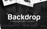 Backdrop - Black and White PowerPoint Theme Kleiner Screenshot PowerPoint Vorlage namens "Backdrop - Black and White"