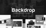 Backdrop - Black and White PowerPoint Theme Kleiner Screenshot PowerPoint Vorlage namens "Backdrop - Black and White"