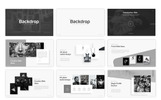 Backdrop - Black and White PowerPoint Theme Kleiner Screenshot PowerPoint Vorlage namens "Backdrop - Black and White"