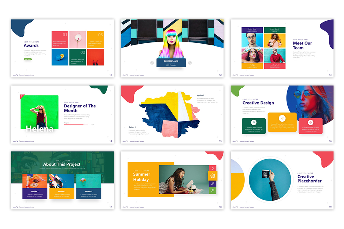 cheerful attractive powerpoint template 75495 beautiful powerpoint designs