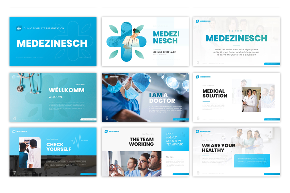Medezinesch - Medical Amazing PPT Theme Small Screenshot Medezinesch - Medical PowerPoint Template