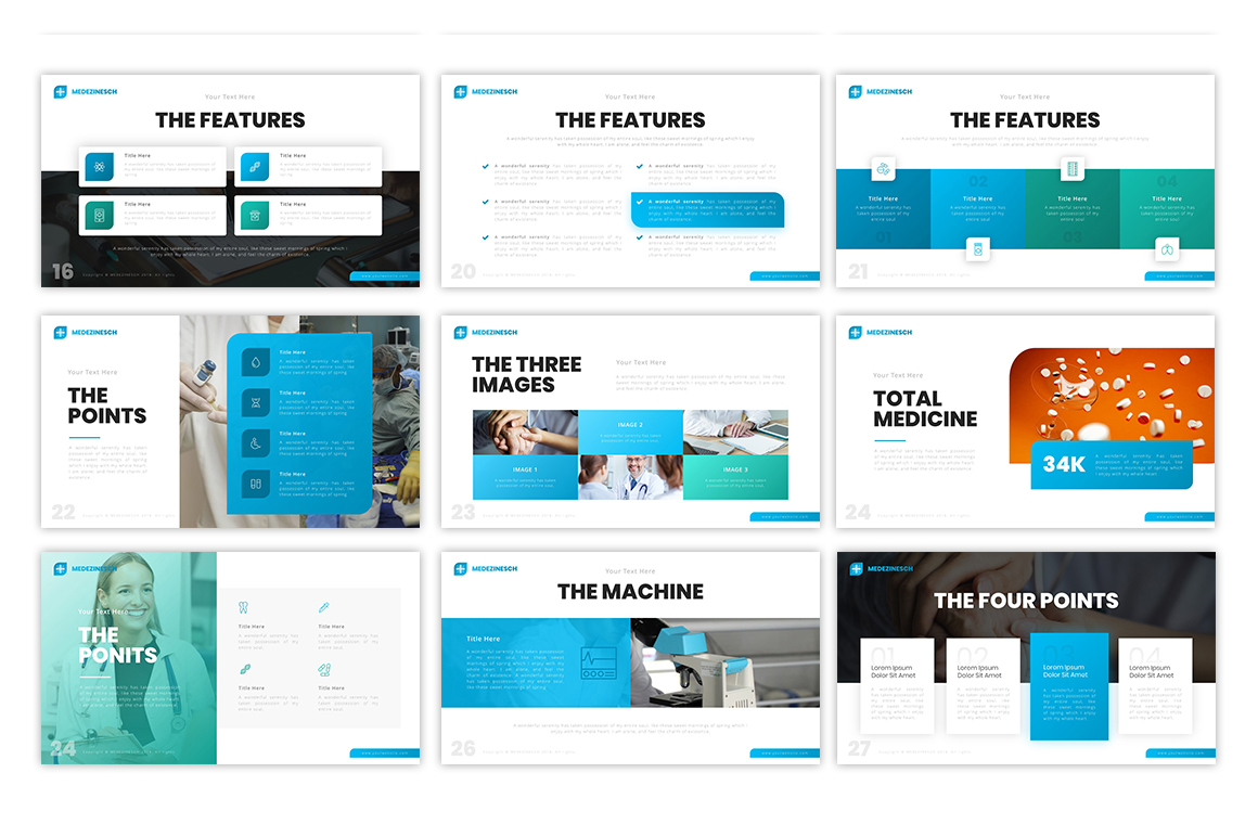 Medezinesch - Medical Amazing PPT Theme Small Screenshot Medezinesch - Medical PowerPoint Template