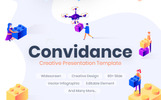 Convidance Creative PowerPoint Témá Kis méretű képernyőkép Convidance Creative PowerPoint sablon